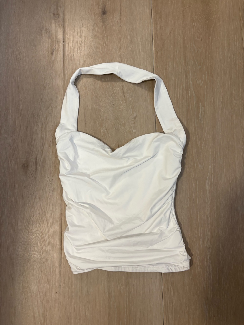 Hazel Boutique white cowl neck backless top